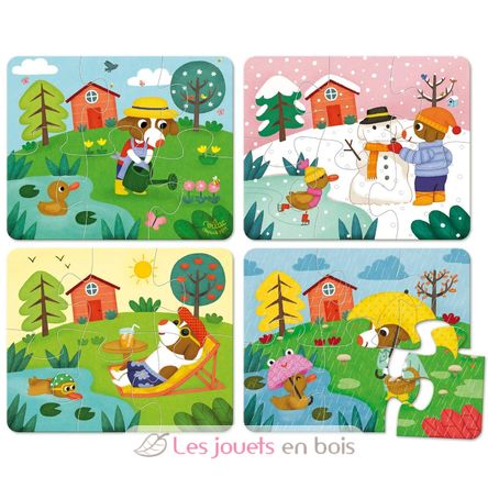 4 seasons puzzles V2641 Vilac 2