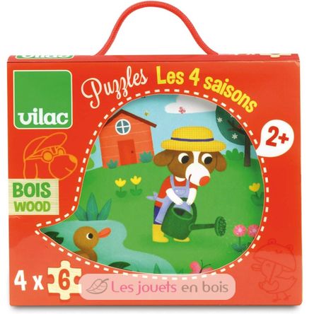 4 seasons puzzles V2641 Vilac 1