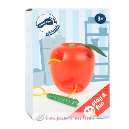 Apple and Worm Threading Game LE2646 Small foot company 3