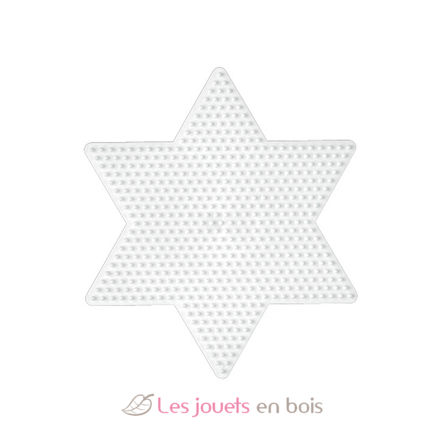 Large star plate with plastic beads Midi HAMA-269 Hama 1