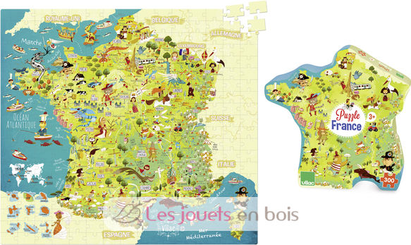 Puzzle map of France V2726 Vilac 2