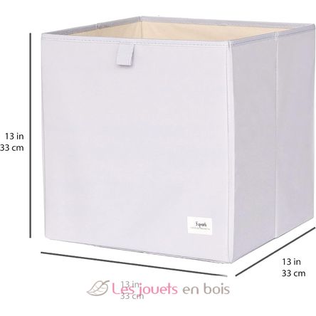 Light gray recycled fabric storage box EFK107-002-027 3 Sprouts 2