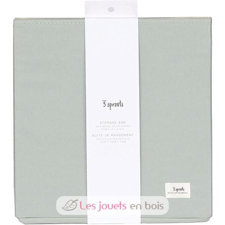 Green recycled fabric storage box EFK-107-002-026 3 Sprouts 4