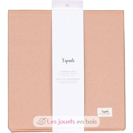 Clay recycled fabric storage box EFK-107-002-024 3 Sprouts 3