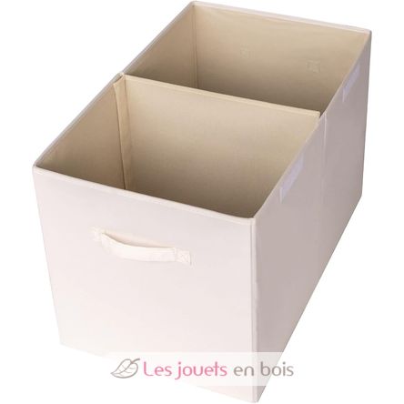 Cream recycled fabric toy chest EFK-107-001-020 3 Sprouts 2