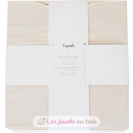 Cream recycled fabric toy chest EFK-107-001-020 3 Sprouts 5