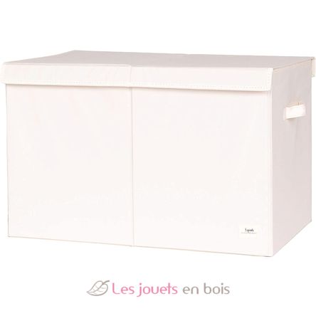 Cream recycled fabric toy chest EFK-107-001-020 3 Sprouts 1