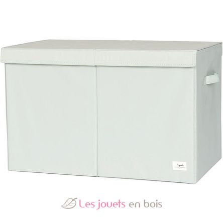 Green recycled fabric toy chest EFK-107-001-021 3 Sprouts 1