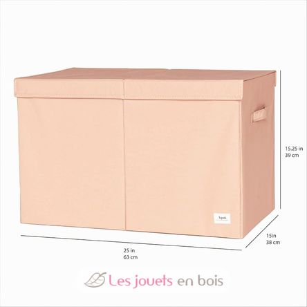 Clay recycled fabric toy chest EFK107-001-019 3 Sprouts 3