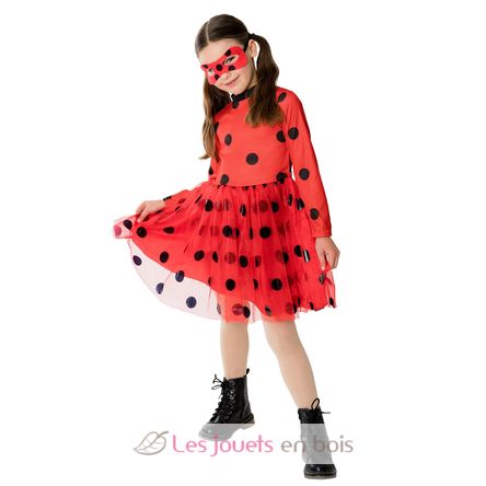 Ladybug dress and mask 5-8 years R300834 Rubies 2