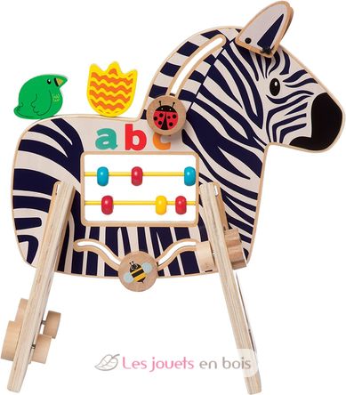 Safari Zebra activity toy MT316310 Manhattan Toy 4