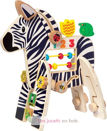 Safari Zebra activity toy MT316310 Manhattan Toy 1