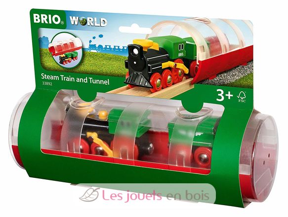 Steam Train and Tunnel BR33892 Brio 1