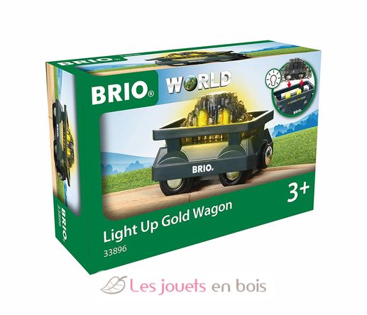 Light Up Gold Wagon BR33896 Brio 3