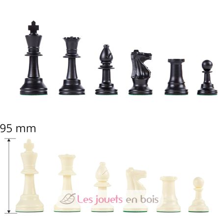 Plastic Chess Pieces size 5 King 95 mm WJ-ECH21034 Wilson Jeux 3