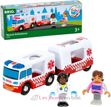 Ambulance Truck - Sound and Light BR-36035 Brio 2