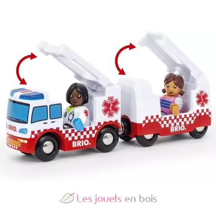 Ambulance Truck - Sound and Light BR-36035 Brio 3