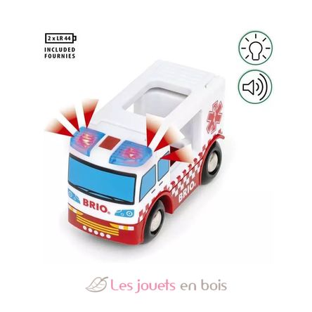 Ambulance Truck - Sound and Light BR-36035 Brio 4