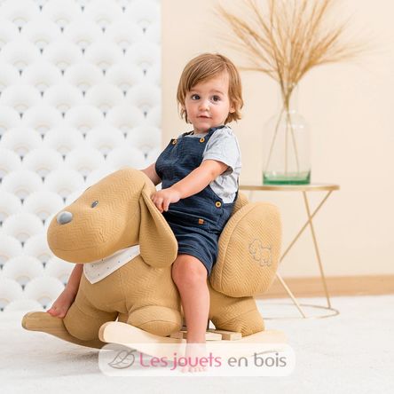 Rocking toy Charlie the dog caramel NA388115 Nattou 2