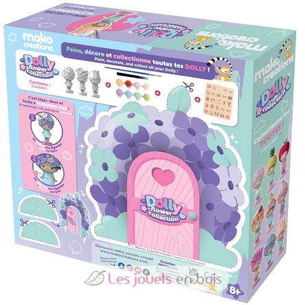 Dolly Flower figurines to paint and decorate MM39200 Mako Créations 3