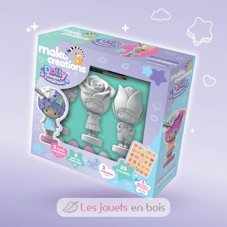 Dolly Flower figurines to paint and decorate MM39200 Mako Créations 2