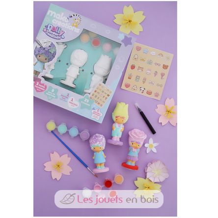 Dolly Flower figurines to paint and decorate MM39200 Mako Créations 5