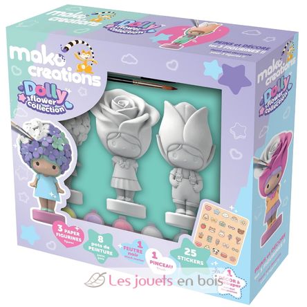 Dolly Flower figurines to paint and decorate MM39200 Mako Créations 1
