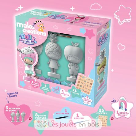 Dolly Fruit figurines to paint and decorate MM39201 Mako Créations 5