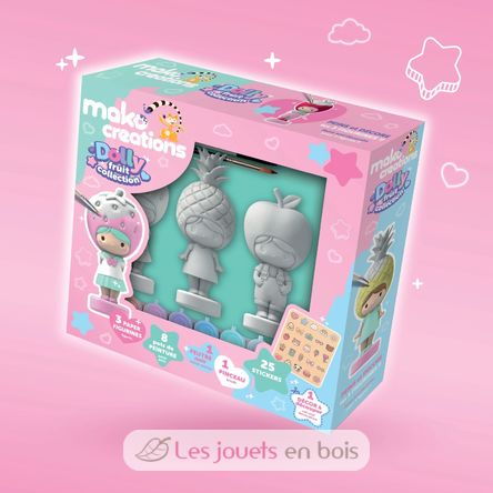 Dolly Fruit figurines to paint and decorate MM39201 Mako Créations 2