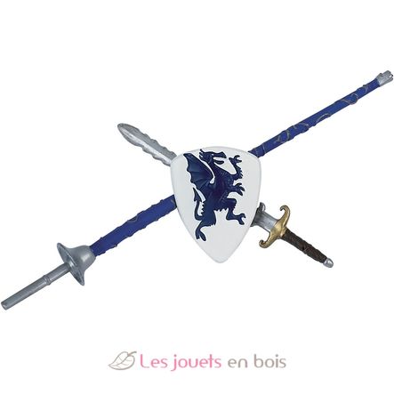 Set of 10 accessories for knights PA-39260 Papo 1