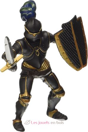 Knight figurine in black armor PA-39275 Papo 1
