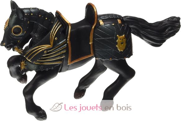 Horse figurine of the knight in black armor PA-39276 Papo 3