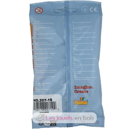 Bag of 1000 plastic beads Midi transparent HAMA-207-19 Hama 4