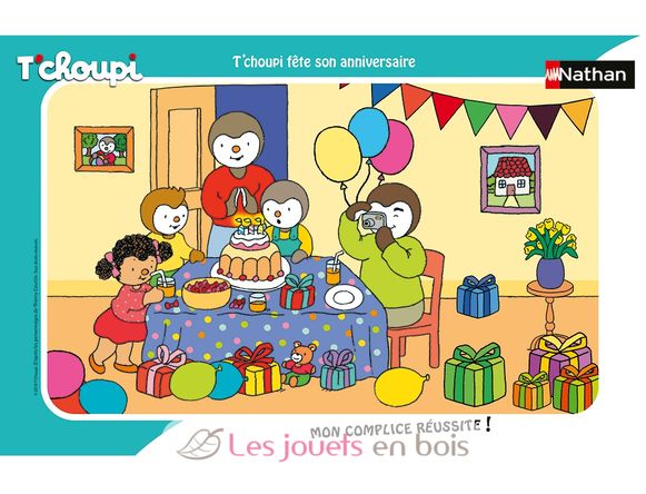 Puzzle T'choupi celebrates his birthday 15 pcs N86070 Nathan 2