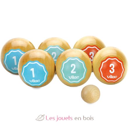 Retro petanque balls set V4062G Vilac 2