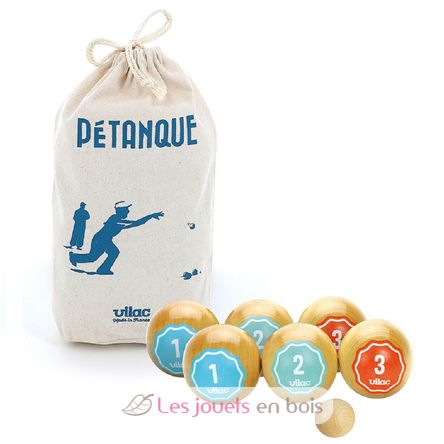 Retro petanque balls set V4062G Vilac 1