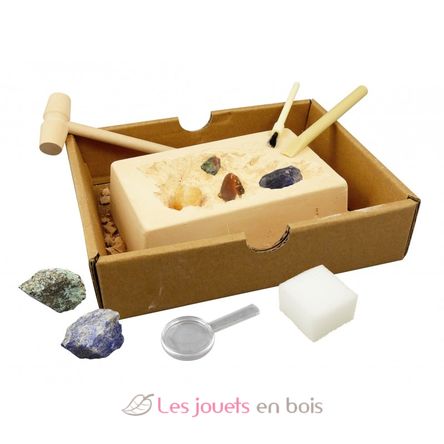 Excavation Kit - Rocks and Minerals BUK440 Buki France 3