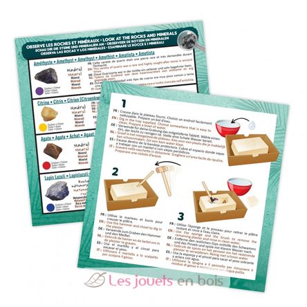 Excavation Kit - Rocks and Minerals BUK440 Buki France 4