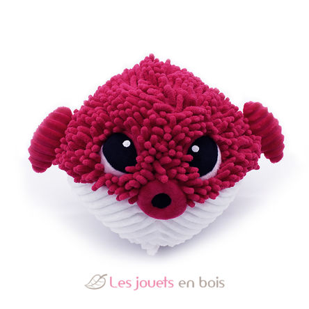 Plush Ptipotos Blowfish mom and baby red DE74701 Les Déglingos 2