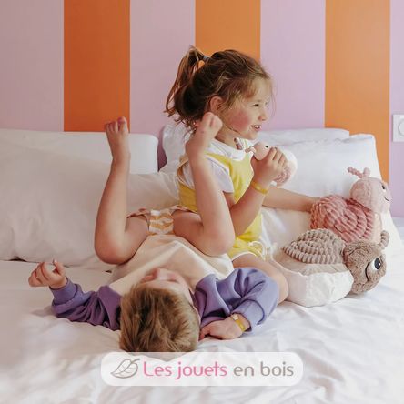 Snail plush toy mother and her brown baby DE75302 Les Déglingos 3