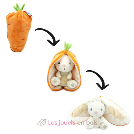 Flipetz Plush toy Bunny Carrot DE-80100 Les Déglingos 2