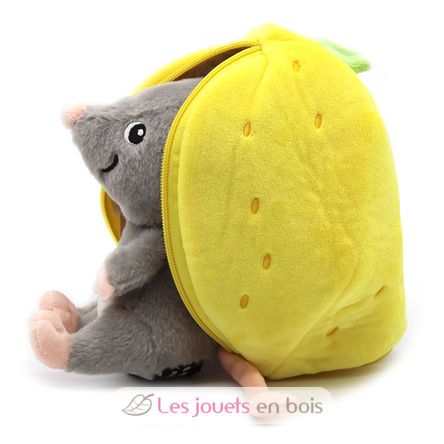 Flipetz Plush toy Mouse Lemon DE-80102 Les Déglingos 3