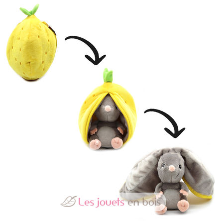 Flipetz Plush toy Mouse Lemon DE-80102 Les Déglingos 4
