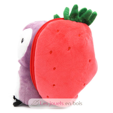 Flipetz Plush toy Owl Strawberry DE-80104 Les Déglingos 3