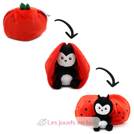 Flipetz Plush toy Ladybug Tomato DE-80105 Les Déglingos 2