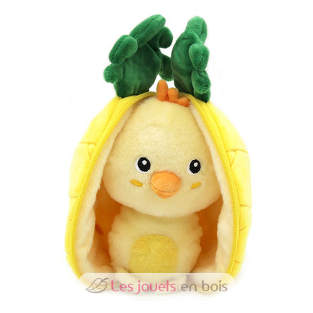 Flipetz Plush toy Chick Pineapple DE-80106 Les Déglingos 1