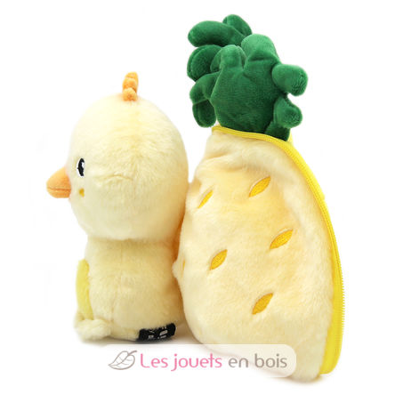 Flipetz Plush toy Chick Pineapple DE-80106 Les Déglingos 3