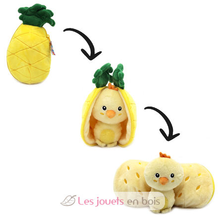 Flipetz Plush toy Chick Pineapple DE-80106 Les Déglingos 2