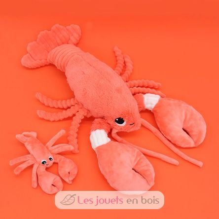 Lobster plush toy mother and her coral baby DE75601 Les Déglingos 5