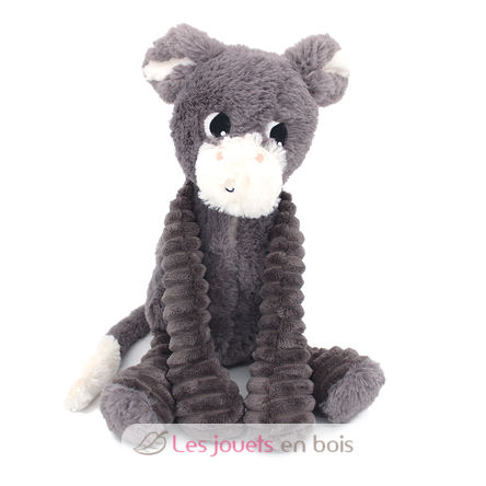 Donkey plush toy mother and her grey baby DE76030 Les Déglingos 4
